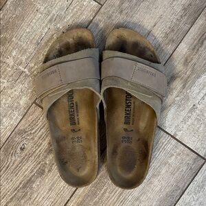 Birkenstock Stone Gray Slip-On Sandals